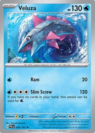 Veluza - 056/193 — SV02: Paldea Evolved Pokémon TCG card by Anesaki Dynamic