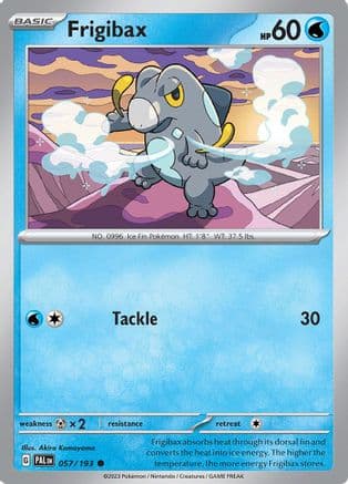 Frigibax - 057/193 — SV02: Paldea Evolved Pokémon TCG card by Akira Komayama