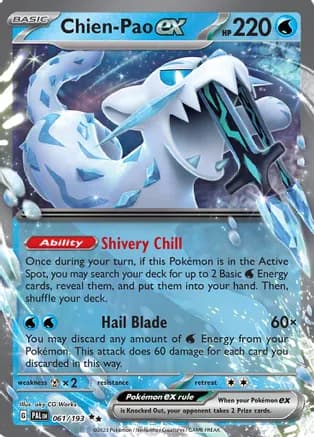Chien-Pao ex - 061/193 — SV02: Paldea Evolved Pokémon TCG card by aky CG Works