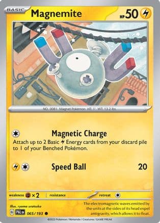 Magnemite — SV02: Paldea Evolved Pokémon TCG card by ryoma uratsuka