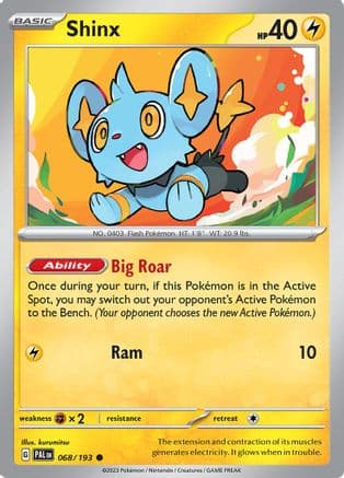 Shinx - 068/193 — SV02: Paldea Evolved Pokémon TCG card by kurumitsu
