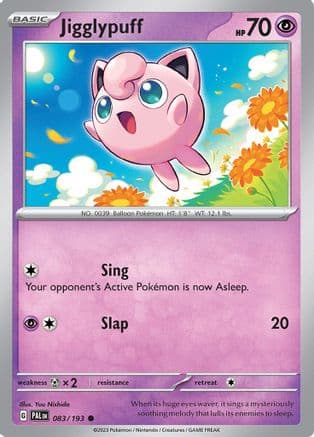 Jigglypuff — SV02: Paldea Evolved Pokémon TCG card by Yuu Nishida