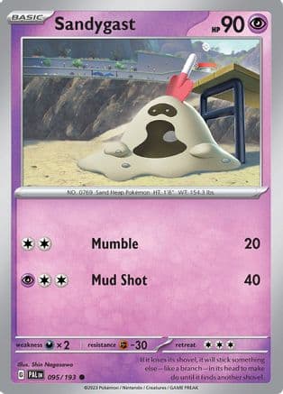 Sandygast - 095/193 — SV02: Paldea Evolved Pokémon TCG card by Shin Nagasawa