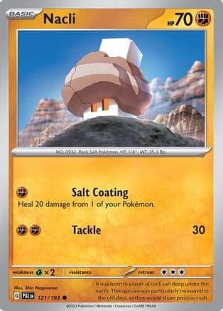 Nacli - 121/193 — SV02: Paldea Evolved Pokémon TCG card by Shin Nagasawa