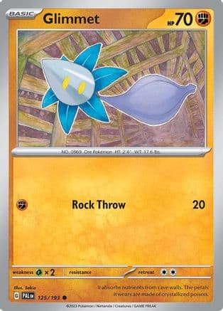 Glimmet - 125/193 — SV02: Paldea Evolved Pokémon TCG card by Sekio