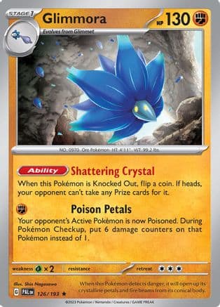 Glimmora — SV02: Paldea Evolved Pokémon TCG card by Shin Nagasawa