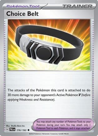 Choice Belt — SV02: Paldea Evolved Pokémon TCG card by Studio Bora Inc.