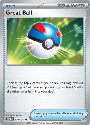 Great Ball — SV02: Paldea Evolved Pokémon TCG card by Studio Bora Inc.