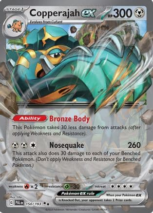 Copperajah ex — SV02: Paldea Evolved Pokémon TCG card by Uta