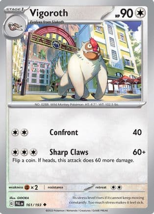 Vigoroth — SV02: Paldea Evolved Pokémon TCG card by GIDORA