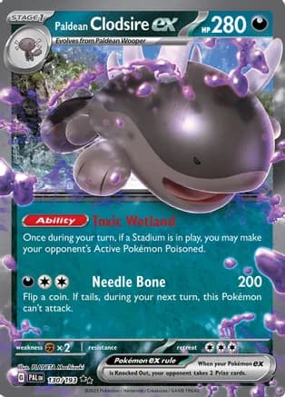 Paldean Clodsire ex — SV02: Paldea Evolved Pokémon TCG card by PLANETA Mochizuki