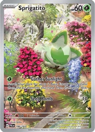 Sprigatito - 196/193 — Pokémon TCG card