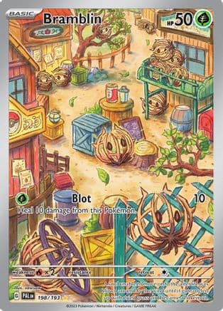 Bramblin - 198/193 — SV02: Paldea Evolved Pokémon TCG card by sowsow