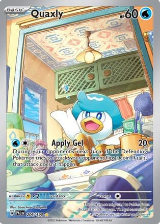 Quaxly - 206/193 — SV02: Paldea Evolved Pokémon TCG card by Souichirou Gunjima