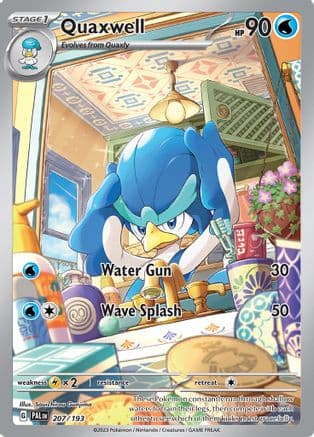 Quaxwell - 207/193 — SV02: Paldea Evolved Pokémon TCG card by Souichirou Gunjima