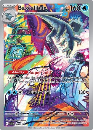 Baxcalibur - 210/193 — SV02: Paldea Evolved Pokémon TCG card by Tomokazu Komiya