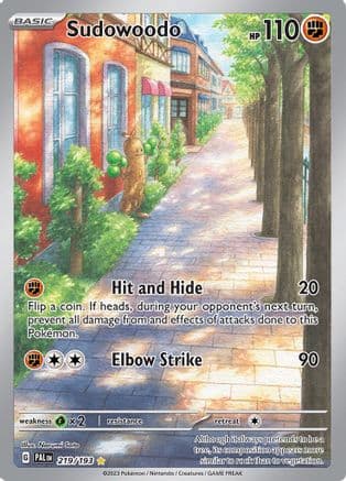 Sudowoodo - 219/193 — SV02: Paldea Evolved Pokémon TCG card by Narumi Sato