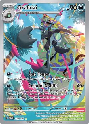 Grafaiai - 223/193 — SV02: Paldea Evolved Pokémon TCG card by Oswaldo KATO