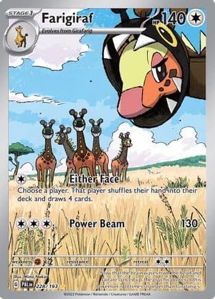 Farigiraf - 228/193 — SV02: Paldea Evolved Pokémon TCG card by Mina Nakai