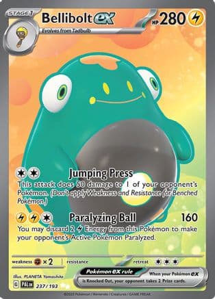 Bellibolt ex - 237/193 — SV02: Paldea Evolved Pokémon TCG card by PLANETA Yamashita