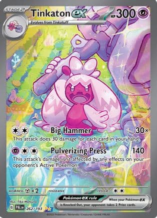 Tinkaton ex - 262/193 — SV02: Paldea Evolved Pokémon TCG card by Tika Matsuno