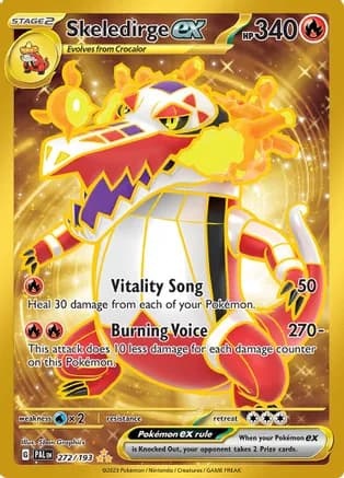 Skeledirge ex - 272/193 — SV02: Paldea Evolved Pokémon TCG card by 5ban Graphics