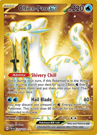 Chien-Pao ex - 274/193 — SV02: Paldea Evolved Pokémon TCG card by aky CG Works