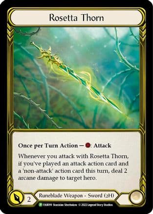 Rosetta Thorn (Golden) - FAB099 — Flesh and Blood: Promo Cards