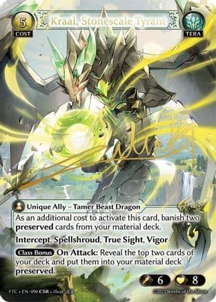 Kraal, Stonescale Tyrant (CSR) — Grand Archive TCG card