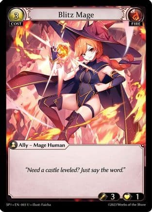 Blitz Mage — Supporter Pack 1 Grand Archive TCG card by Faicha