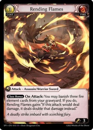 Rending Flames — Grand Archive TCG card