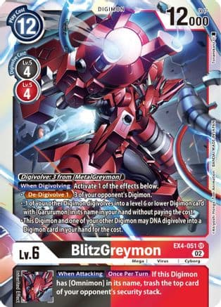 BlitzGreymon — Alternative Being Booster Digimon Card Game card by Akiyoshi Honga