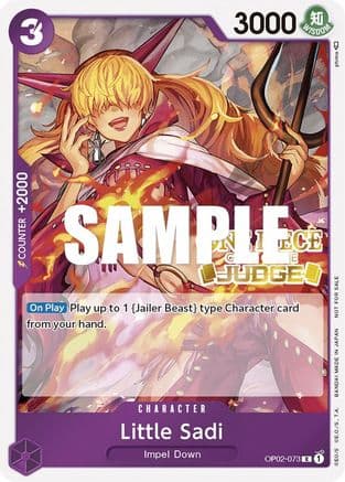 Little Sadi (Judge) — One Piece Promotion Cards