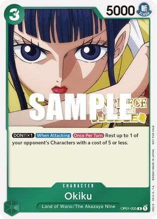 Okiku (Judge) — One Piece Promotion Cards