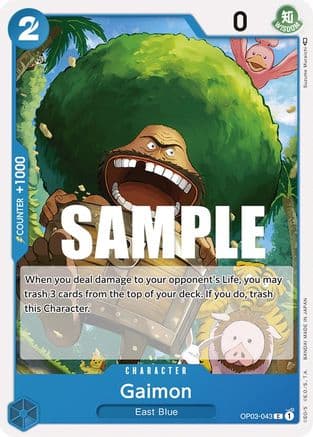 Gaimon — Pillars of Strength One Piece Card Game card by Suzume Murata
