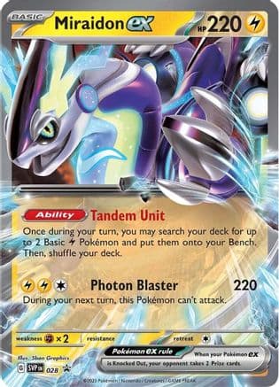 Miraidon ex - 028 — SV: Scarlet & Violet Promo Cards Pokémon TCG card by 5ban Graphics