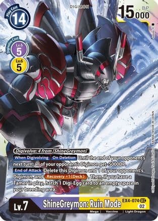 ShineGreymon: Ruin Mode — Digimon Card Game card