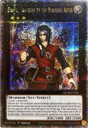 Dante, Traveler of the Burning Abyss (Quarter Century Secret Rare) — Battles of Legend: Monstrous Revenge