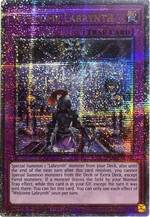 Welcome Labrynth (Quarter Century Secret Rare) — Yu-Gi-Oh! card