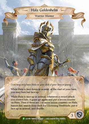 Hala Goldenhelm - LGS144 — Flesh and Blood: Promo Cards