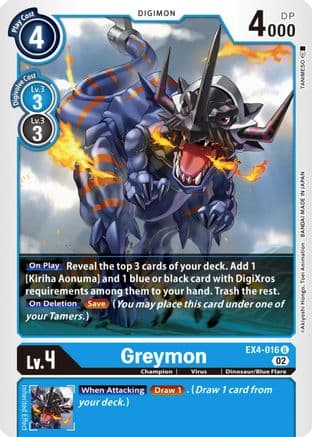 Greymon - EX4-016 — Alternative Being Booster