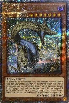 Danger! Nessie! (Quarter Century Secret Rare) — Battles of Legend: Monstrous Revenge Yu-Gi-Oh! card by T.M.Y. & "Yuki"