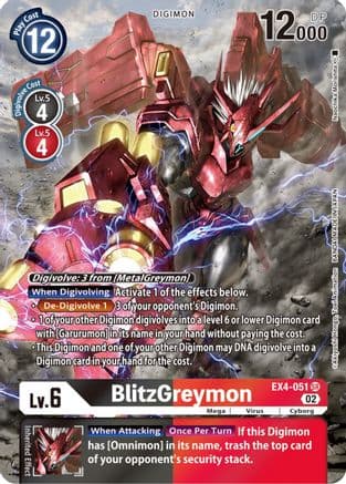 BlitzGreymon (Alternate Art) — Alternative Being Booster