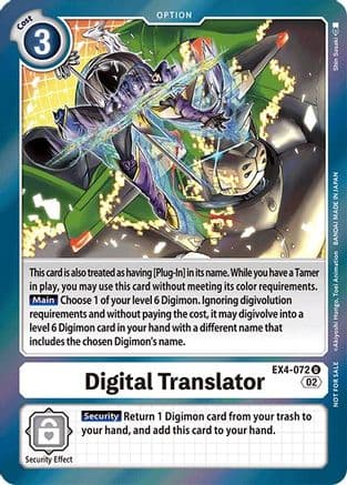 Digital Translator (Box Topper) — Alternative Being Booster Digimon Card Game card by Shin Sasaki