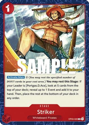 Striker — Pillars of Strength Pre-Release Cards