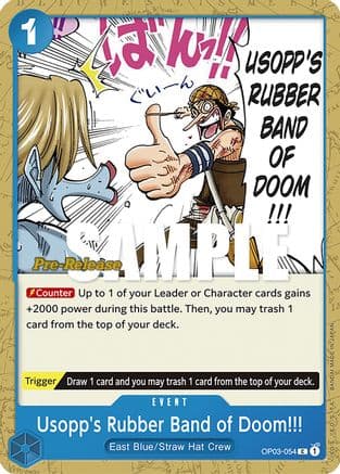 Usopp's Rubber Band of Doom!!! — Pillars of Strength Pre-Release Cards