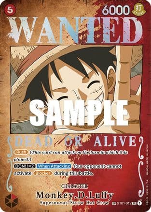 Monkey.D.Luffy (Wanted Poster) — One Piece Card Game card