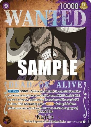 Kaido (Wanted Poster) — One Piece Card Game card
