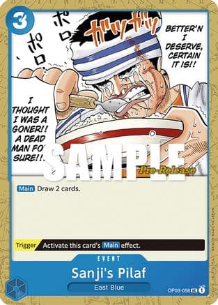 Sanji's Pilaf — Pillars of Strength Pre-Release Cards