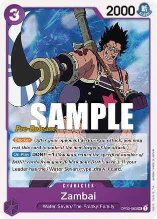 Zambai — Pillars of Strength Pre-Release Cards